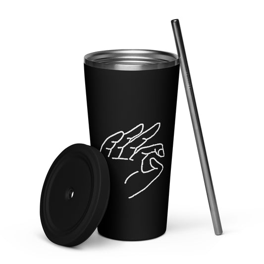 Gwiz Insulated tumbler with a straw