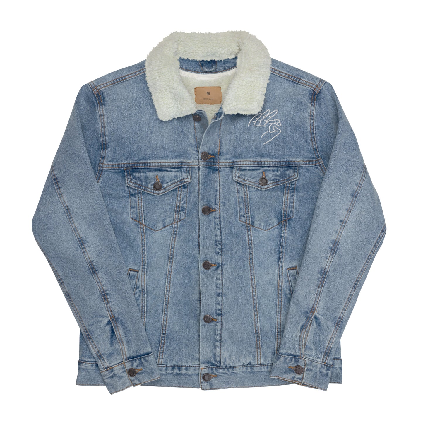 G denim sherpa jacket